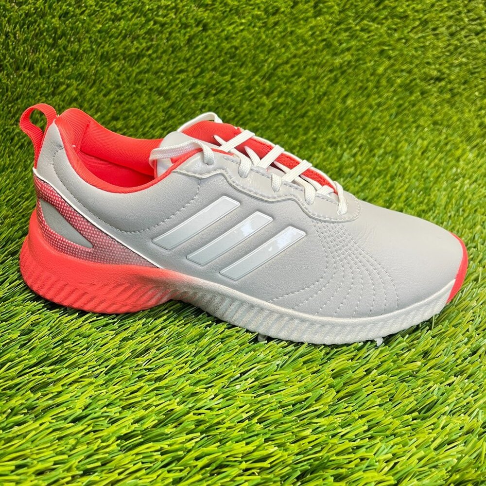 Adidas Response Bounce Womens Size 5 Gray Red White Running Golf Shoes Cleats